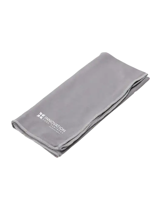 Eclipse Grey Copper Infused Cooling Towel w/Innovation Care Partners Logo
