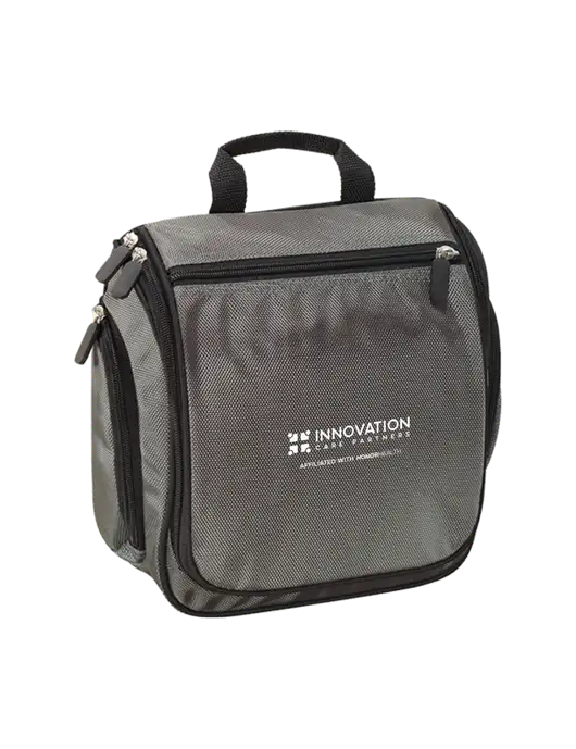 Hanging Deep Smoke Toiletry Kit  w/Innovation Care Partners Logo