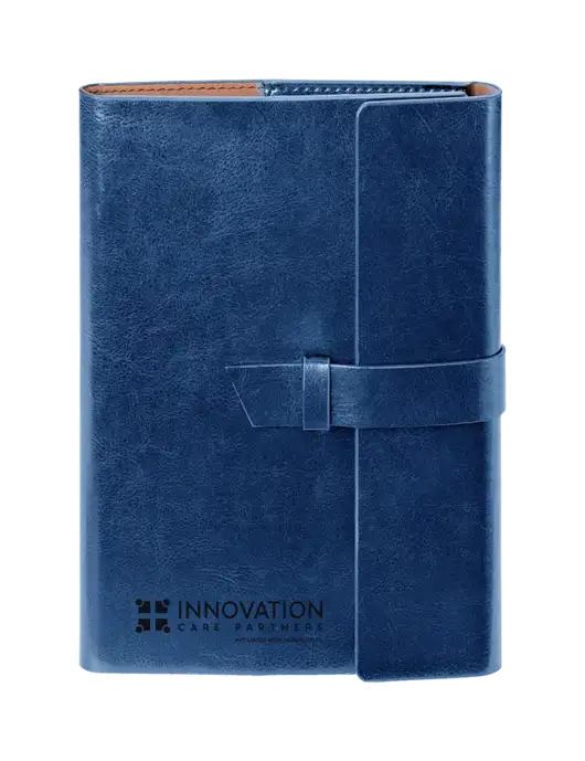 Fabrizio Blue 6.875 x 9.56 Portfolio w/Innovation Care Partners Logo