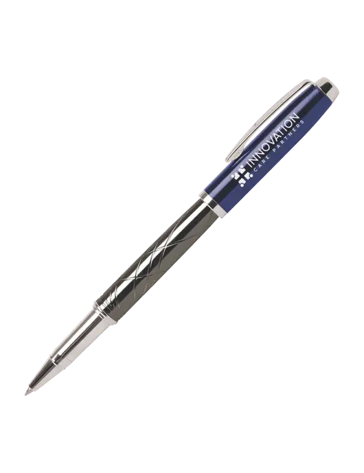 Modernist Blue Rollerball Pen - Black Ink w/Innovation Care Partners Logo