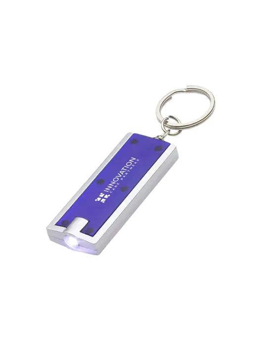 Simple Touch Blue LED Keychain w/Innovation Care Partners Logo