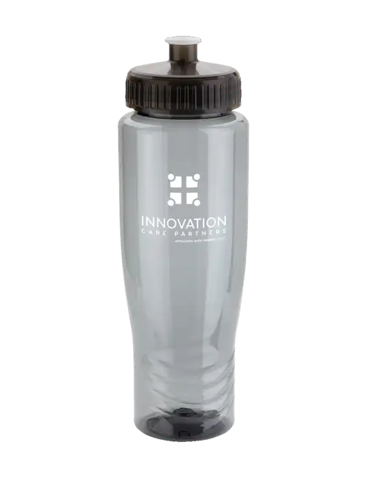 Roam Smoke 28 oz Eco-Polyclear Bottle with Push Pull Lid w/Innovation Care Partners Logo